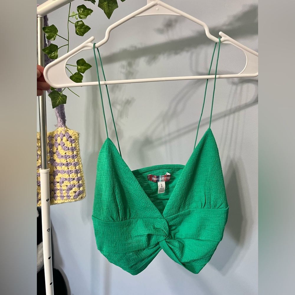 Urban Outfitters green tank top.